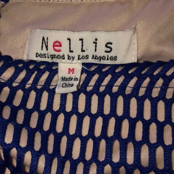 💙NELLIS STRAPLESS SPECIAL OCCASION BLUE CROCHET DRESS💙 - Picture 6 of 7